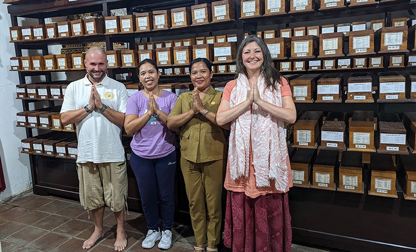 Lesung mit der Palmblattbibliothek auf Bali